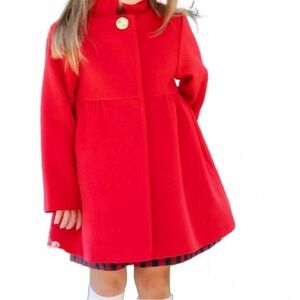 The Beaufort Bonnet Company Penelope Pea Coat - Richmond Red NWOT